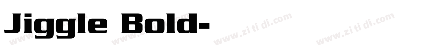 Jiggle Bold字体转换